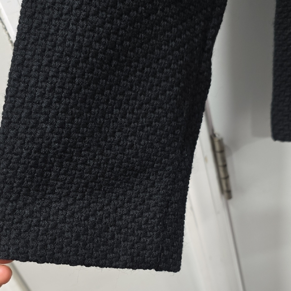 Eileen Fisher Black Textured Blazer S - Picture 5 of 5